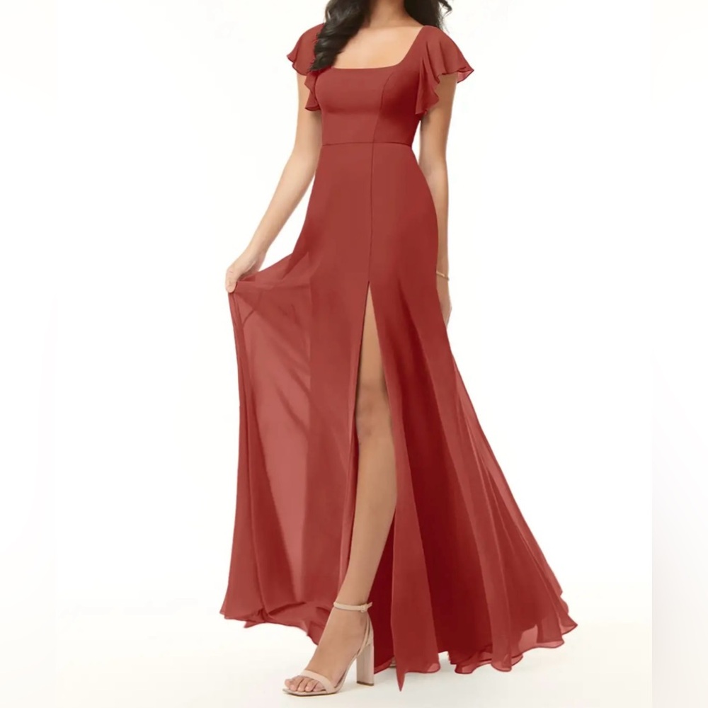 Azazie Bondi Dress - Terracotta (A12)